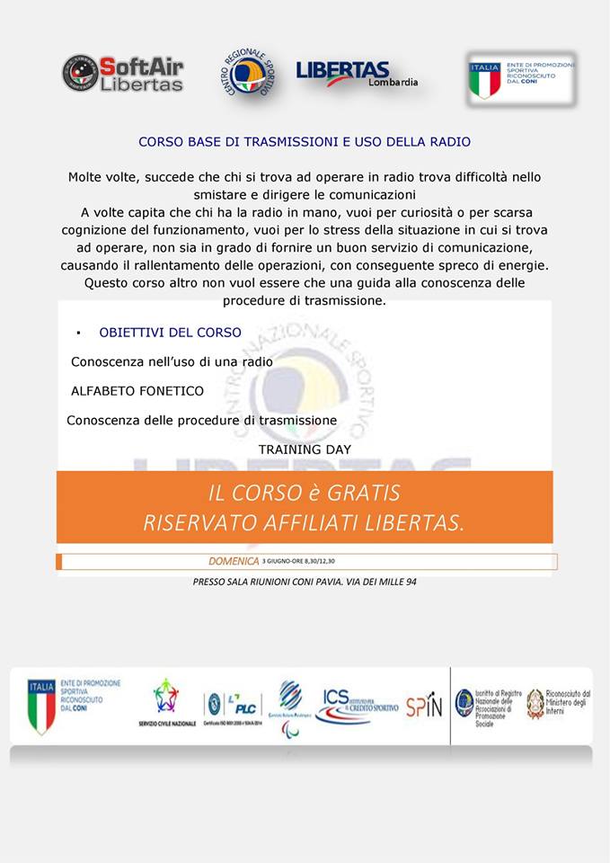 Corso base radio e comunicazioni